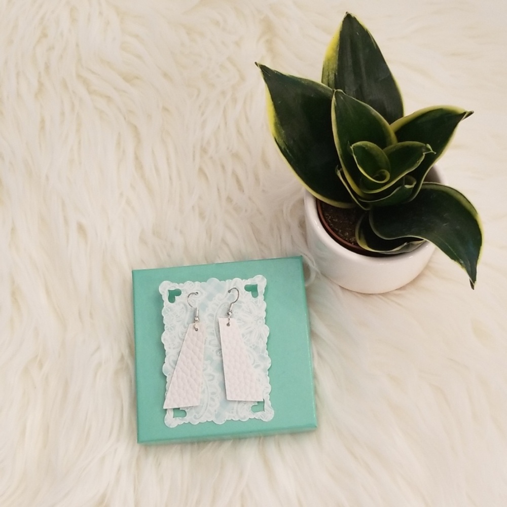 Faux leather Earrings - NWB